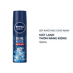 Xịt khử mùi Nivea Men mát lạnh thơm năng động/sảng khoái 150ml
