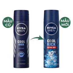 Xịt khử mùi Nivea Men mát lạnh thơm năng động/sảng khoái 150ml