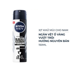 Xịt khử mùi Nivea Men ngăn vệt ố vàng vượt trội 150ml