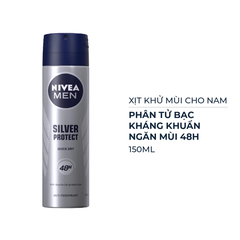 Xịt khử mùi Nivea Men phân tử bạc kháng khuẩn 150ml