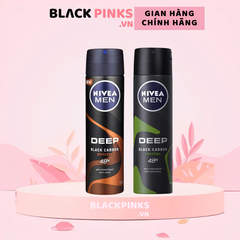 Xịt khử mùi Nivea Men than hoạt tính hương Espresso/hương rừng 150ml