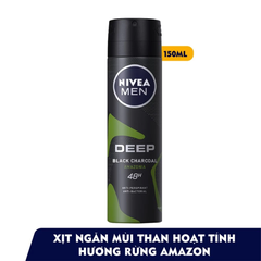 Xịt khử mùi Nivea Men than hoạt tính hương Espresso/hương rừng 150ml