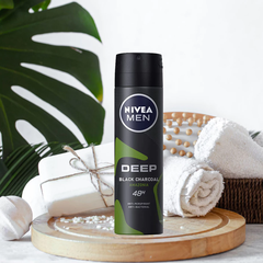 Xịt khử mùi Nivea Men than hoạt tính hương Espresso/hương rừng 150ml