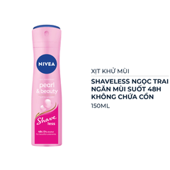 Xịt khử mùi Nivea Shaveless ngọc trai đẹp quyến rũ 150ml