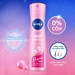 Xịt khử mùi Nivea Shaveless ngọc trai đẹp quyến rũ 150ml