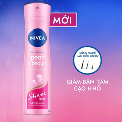 Xịt khử mùi Nivea Shaveless ngọc trai đẹp quyến rũ 150ml