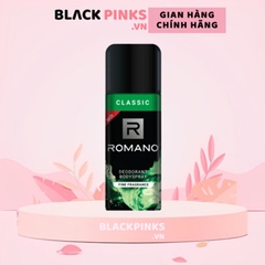Xịt khử mùi Romano hương nước hoa Gentleman/Classic/Force/Attitude 150ml