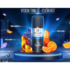 Xịt khử mùi Romano Vip hương Passion/Vision 150ml