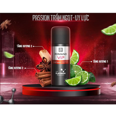 Xịt khử mùi Romano Vip hương Passion/Vision 150ml