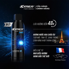 Xịt khử mùi X-Men For Boss Luxury sang trọng tinh tế/Intense hương trầm nội lực/Legend hương tinh tế 150ml