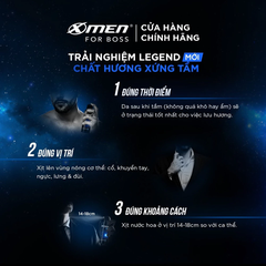 Xịt khử mùi X-Men For Boss Luxury sang trọng tinh tế/Intense hương trầm nội lực/Legend hương tinh tế 150ml