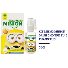 Xịt miệng Minion 50ml cho bé trên 12 tháng tuổi
