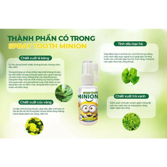 Xịt miệng Minion 50ml cho bé trên 12 tháng tuổi