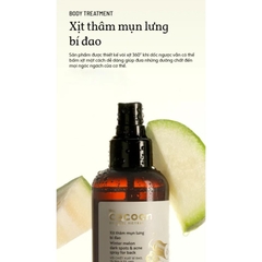 Xịt thâm mụn lưng Cocoon chiết xuất bí đao 140ml