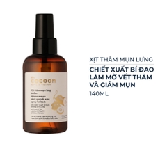 Xịt thâm mụn lưng Cocoon chiết xuất bí đao 140ml