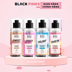 Xịt thơm toàn thân Kiss My Body - Sweet Vanilla Cotton/hương Delight/hương Crazy In Love/Sweetie 88ml