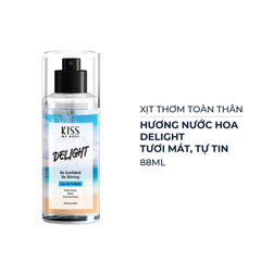 Xịt thơm toàn thân Kiss My Body - Sweet Vanilla Cotton/hương Delight/hương Crazy In Love/Sweetie 88ml