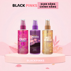 Xịt thơm toàn thân Malissa Kiss - hương Lost In Paradise/Sweet Vanilla Cotton/hương Crazy In Love 88ml