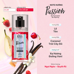 Xịt thơm toàn thân Malissa Kiss hương nước hoa - Hottie/Passion/Tender/Fierce/Desire/Charm/Sweetie/Delight 88ml