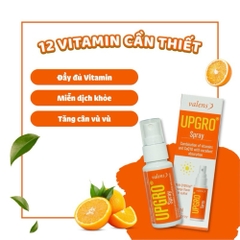 Xịt Valens Upgro Multivitamin hỗ trợ tăng sức đề kháng 25ml cho bé từ 6 tháng tuổi