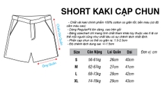 Short Kaki Cạp Chun 2026
