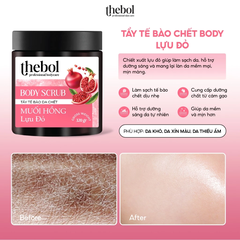 TẨY TẾ BÀO DA CHẾT THEBOL 320GR -  MUỐI HỒNG LỰU ĐỎ