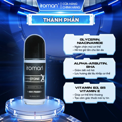 LĂN KHỬ MÙI IROMAN 50ML – KHÔ THOÁNG DÀI LÂU HƯƠNG NƯỚC HOA PHÁP CAO CẤP DÀNH CHO NAM