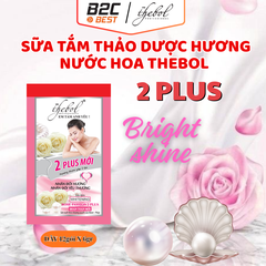 SỮA TẮM THẢO DƯỢC THEBOL 2 PLUS ( DÂY 12 GÓI X 6GR)