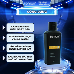 SỮA RỬA MẶT CHO NAM IROMAN 120G