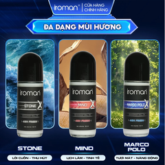 LĂN KHỬ MÙI IROMAN 50ML – KHÔ THOÁNG DÀI LÂU HƯƠNG NƯỚC HOA PHÁP CAO CẤP DÀNH CHO NAM
