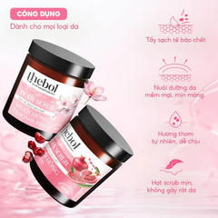 TẨY TẾ BÀO DA CHẾT THEBOL 320GR -   MUỐI HỒNG MACADAMIA