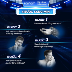 SỮA RỬA MẶT CHO NAM IROMAN 120G