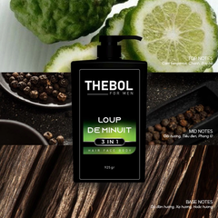 TẮM GỘI RỬA MẶT 3IN1 THEBOL FOR MEN –  LOUP DE MINUIT