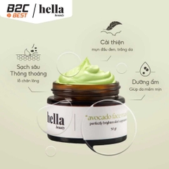 MẶT NẠ BƠ LÀM SẠCH ẨM MỊN HELLA BEAUTY 50G – AN TOÀN CHO DA NHẠY CẢM