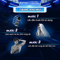 LĂN KHỬ MÙI IROMAN 50ML – KHÔ THOÁNG DÀI LÂU HƯƠNG NƯỚC HOA PHÁP CAO CẤP DÀNH CHO NAM