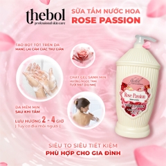 THEBOL - SỮA TẮM HƯƠNG NƯỚC HOA ROSE PASSION 1.5KG – NỒNG NÀN, SAY MÊ