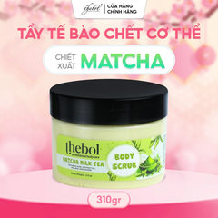 TẨY TẾ BÀO CHẾT MATCHA MILK TEA & HOA HỒNG NIACINAMIDE THEBOL 310GR