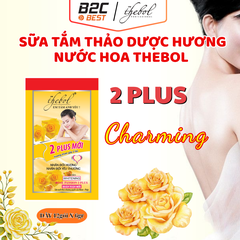 SỮA TẮM THẢO DƯỢC THEBOL 2 PLUS ( DÂY 12 GÓI X 6GR)