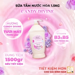 THEBOL - SỮA TẮM HƯƠNG NƯỚC HOA CANDY DIVINE 1.5KG – NGỌT NGÀO, NỮ TÍNH