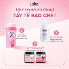 TẨY TẾ BÀO DA CHẾT THEBOL 320GR -  MUỐI HỒNG HOA ANH ĐÀO
