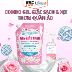 COMBO GEL GIẶT SẠCH & XỊT THƠM VẢI ROSE PASSION - DOCTOR.TIM