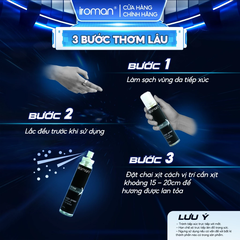 XỊT KHỬ MÙI TOÀN THÂN IROMAN 135ML – HƯƠNG NƯỚC HOA PHÁP CAO CẤP