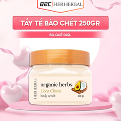 TẨY DA CHẾT BƠ DỪA QUẾ HERHERBAL 250G
