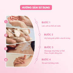 TẨY TẾ BÀO DA CHẾT THEBOL 320GR -   MUỐI HỒNG MACADAMIA