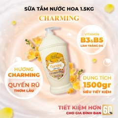 THEBOL - SỮA TẮM HƯƠNG NƯỚC HOA CHARMING 1.5KG – QUYẾN RŨ, CUỐN HÚT
