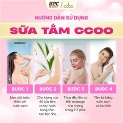 CCOO - SỮA TẮM NƯỚC HOA SULFATE-FREE HOA HỒNG VÀNG CCOO 500G