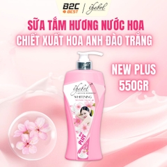 THEBOL - SỮA TẮM CHIẾT XUẤT HOA ANH ĐÀO TRẮNG NEW PLUS 550GR