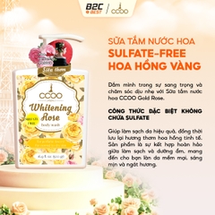 CCOO - SỮA TẮM NƯỚC HOA SULFATE-FREE HOA HỒNG VÀNG CCOO 500G