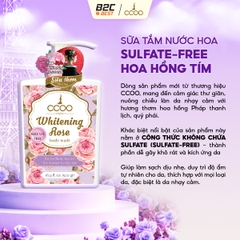 CCOO - SỮA TẮM NƯỚC HOA SULFATE-FREE HOA HỒNG TÍM CCOO 500 G