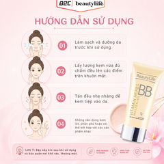 Kem trang điểm làm trắng da vitamin, thảo mộc và sữa ong chúa bb02 50gr - Beautylife